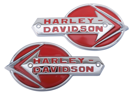 Pareja Emblemas Deposito Para Harley-Davidson 1959-1960 61775-59T