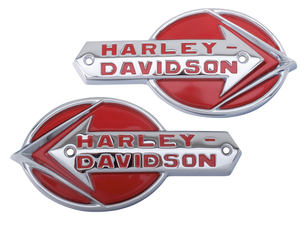 Pareja Emblemas Deposito Para Harley-Davidson 1959-1960 61775-59T