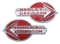 Pareja Emblemas Deposito Para Harley-Davidson 1959-1960 61775-59T