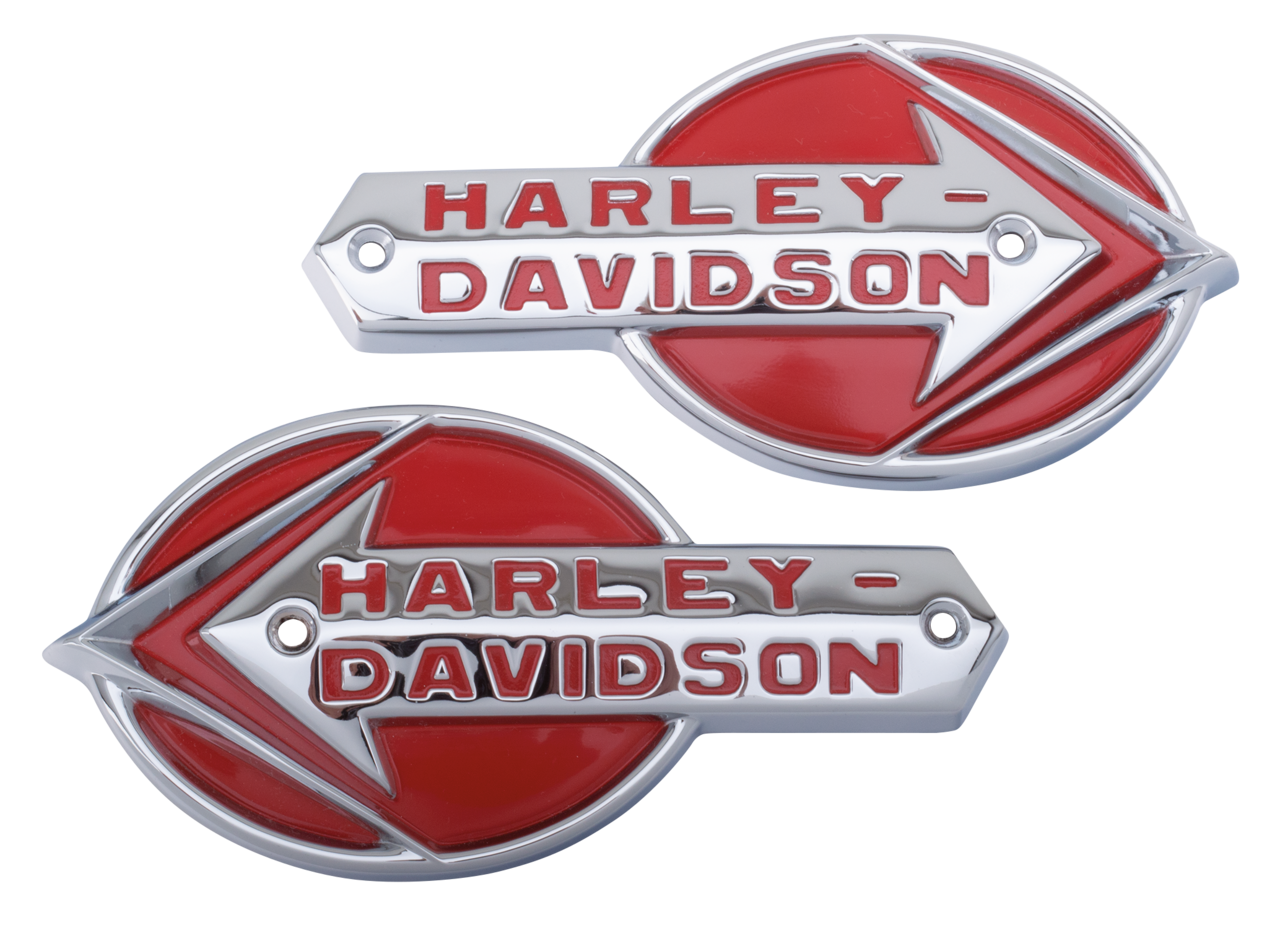 Pareja Emblemas Deposito Para Harley-Davidson 1959-1960 61775-59T