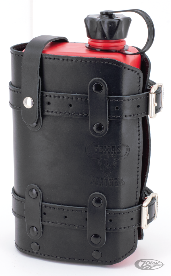 Texas Leather Fuel Bottle Holders for Harley Davidson
