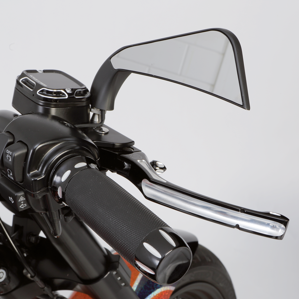 Retrovisores Avenger Negro Con Leds Para Harley-Davidson