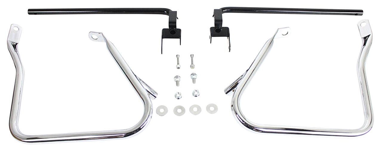 Standard Chrome Saddlebag Protectors for Harley Davidson