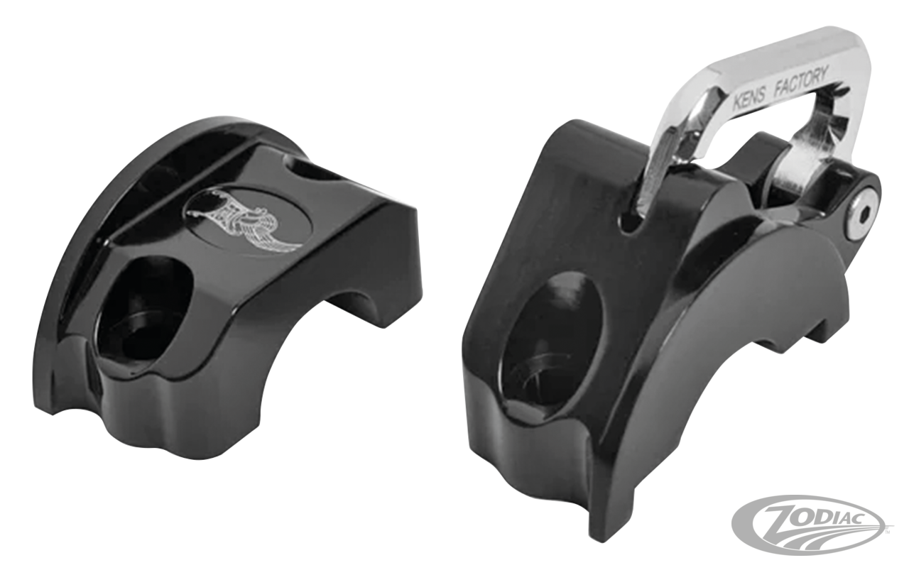 Ken's Factory Handlebar Control Mounted Helmet Lock for Harley Davidson