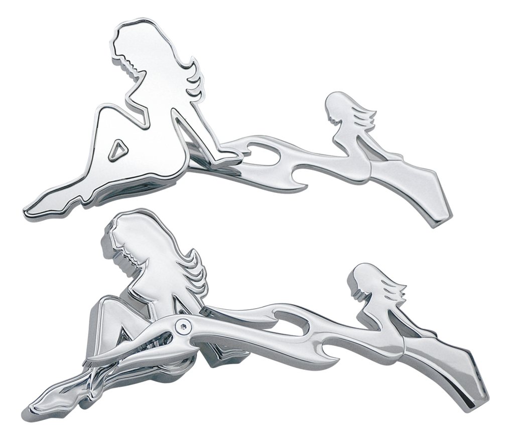 "Mistress" Rearview Mirrors with Sirens for Harley Davidson