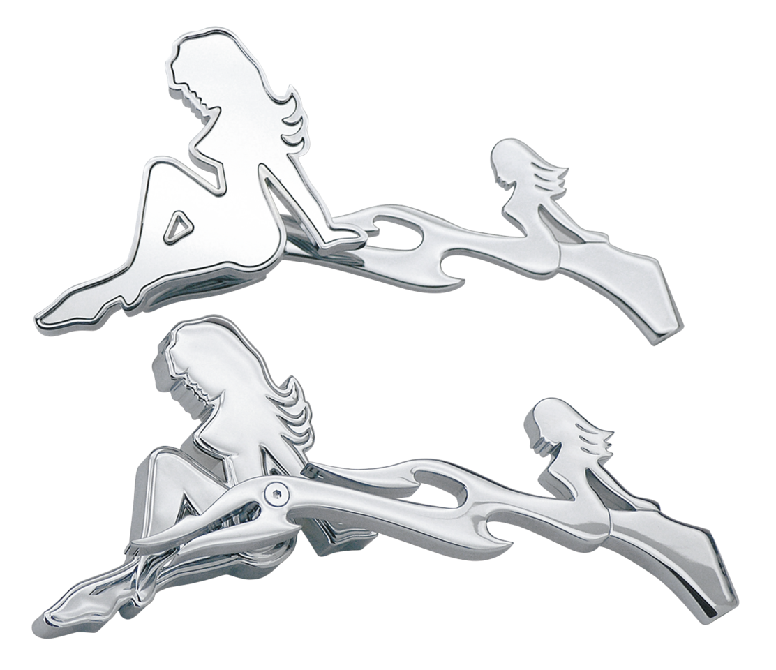 "Mistress" Rearview Mirrors with Sirens for Harley Davidson