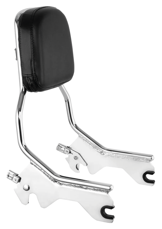 Kit Con Respaldo Cromado Desmontable Para Harley Davidson Low Rider Y Sportglide