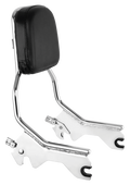 Abnehmbares Chrom-Rückenlehnen-Kit für Harley Davidson Low Rider und Sportglide