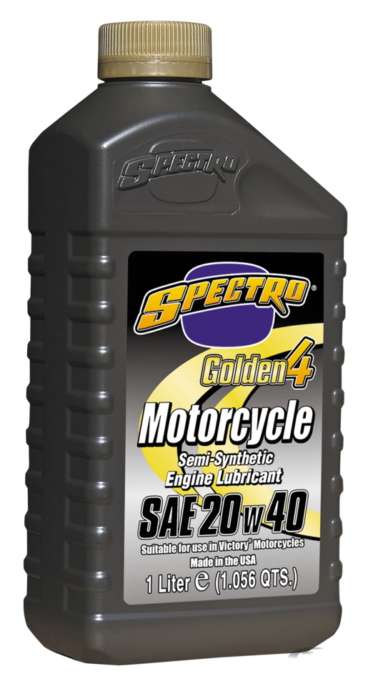 Aceite De Motor Para Indian Y Victory 2876821 2872175 2877474 20W-40 Semi-Sintético Spectro Golden