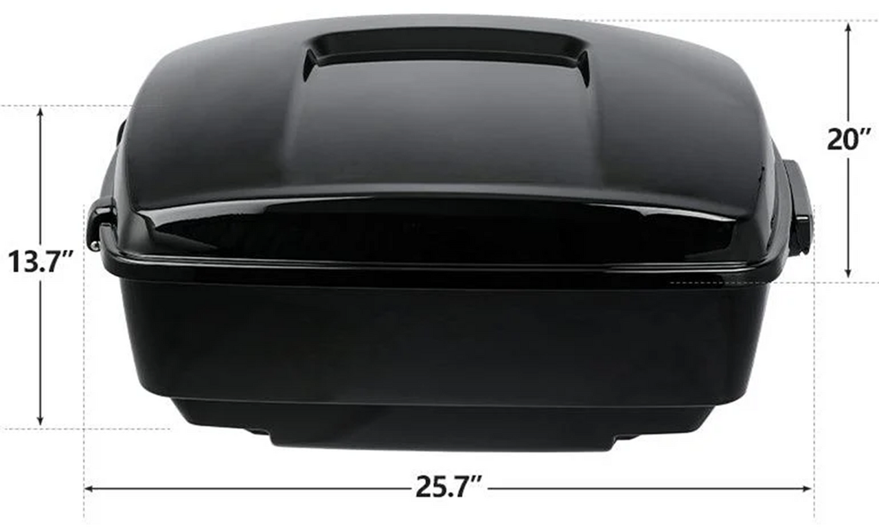 Maleta King Tour-Pak sin orificios altavoces para Harley Davidson