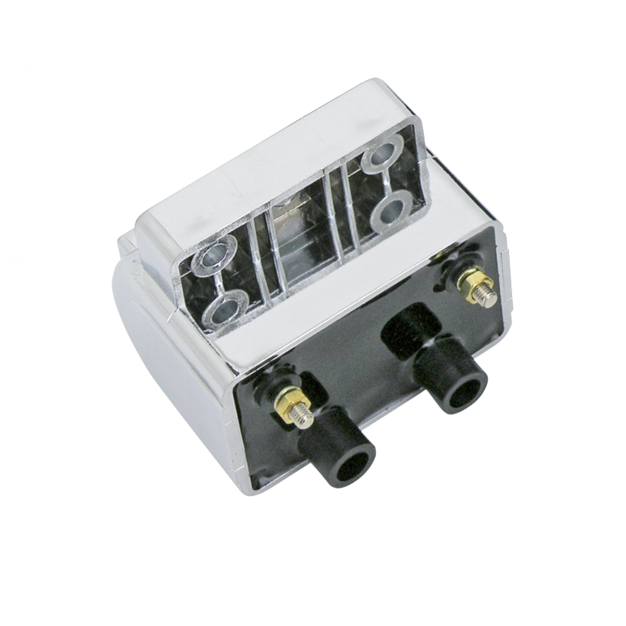 Bobina encendido cromada 4 Ohm Dual Fire para Harley-Davidson