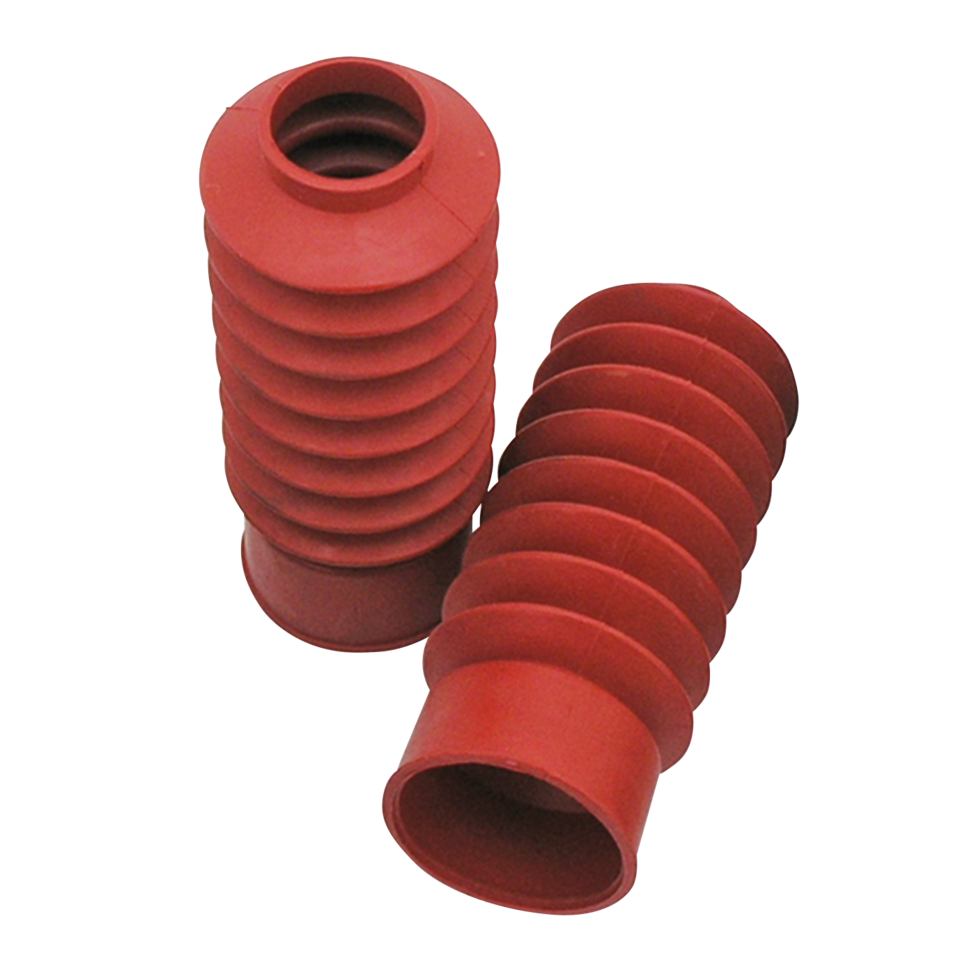 Rote Gummi-Gabelfaltenbälge für Harley-Davidson