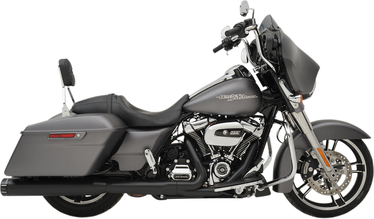 KHROME WERKS 4.50" HP-PLUS® SLIP-ON MUFFLERS FOR HARLEY-DAVIDSON 2017 - 2020 Black/Black HP-Plus® Slip-On Mufflers