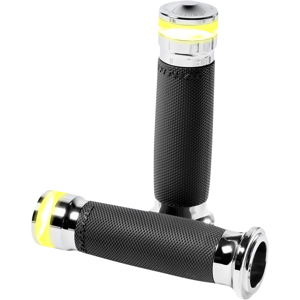 Vision Series Countour Grips W/ Led Turn Signals For Harley Davidson