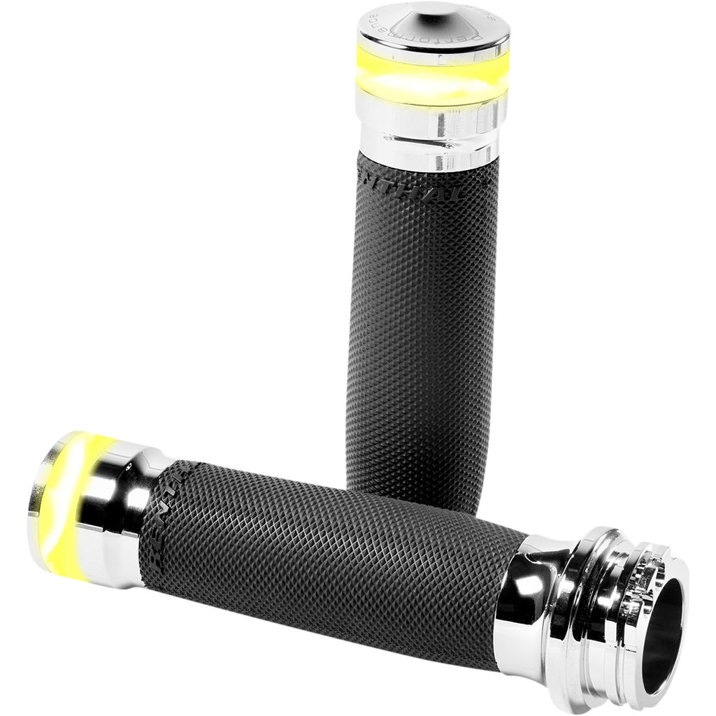 Vision Series Countour Grips mit LED-Blinkern für Harley Davidson