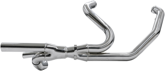 BASSANI XHAUST CHROME 2X2 DUAL HEADPIPES FOR HARLEY-DAVIDSON 2009 - 2013 Chrome 2X2 Dual Headpipes