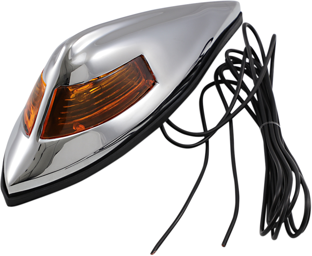 DRAG SPECIALTIES NOSTALGIC FRONT FENDER LIGHT NOST AMBER FR FNDR LITE