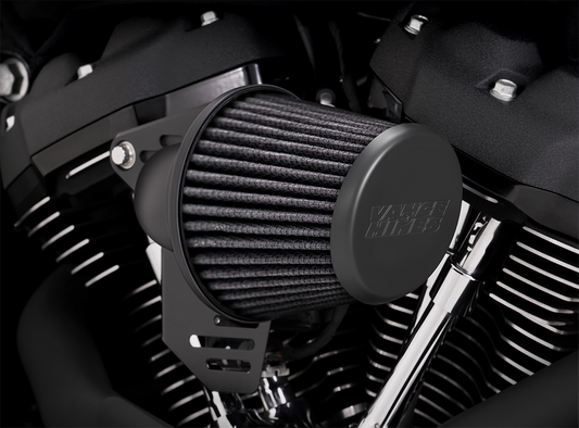 Filtro De Aire Vo2 Falcon Negro Mate Para Harley Davidson