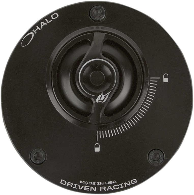 DRIVEN RACING HALO FUEL CAPS AND BASES CAP FUEL HALO BLACK