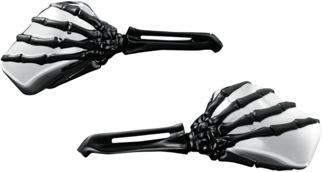 KURYAKYN SKELETON HAND MIRRORS MIRROR SKLTN BLK/CHR