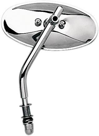 EMGO CHROME UNIVERSAL STEEL MIRRORS MIRROR CHPR OVAL HD STYLE