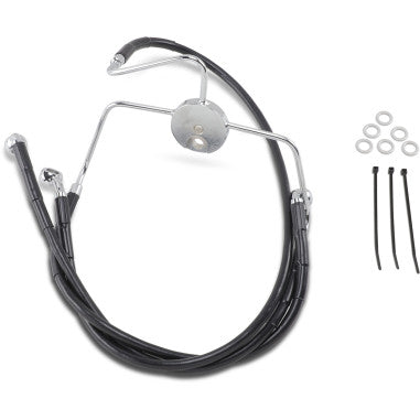 EXTENDED LENGTH STAINLESS STEEL BRAKE LINE KITS FOR HARLEY-DAVIDSON