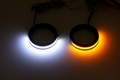 CUSTOM DYNAMICS WRAP-AROUNDS™ LED TURN SIGNALS WITH DAYTIME RUNNING LIGHTS TURNSIGNAL W/DTR 37 BLK