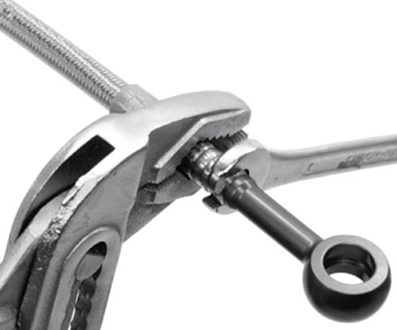 TRW VARIOFLEX BANJO-ANSCHLUSS SCHWARZ 3/8"-10MM, 90 GRAD NACH UNTEN