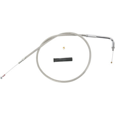 BRAIDED AND BLACK VINYL THROTTLE AND IDLE CABLES FOR HARLEY-DAVIDSON