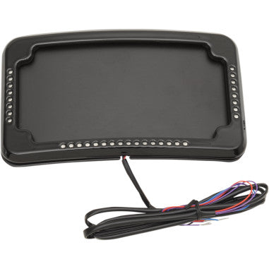 CURVED 3-HOLE LICENSE PLATE MOUNTS WITH LIGHTED FRAME FOR HARLEY-DAVIDSON