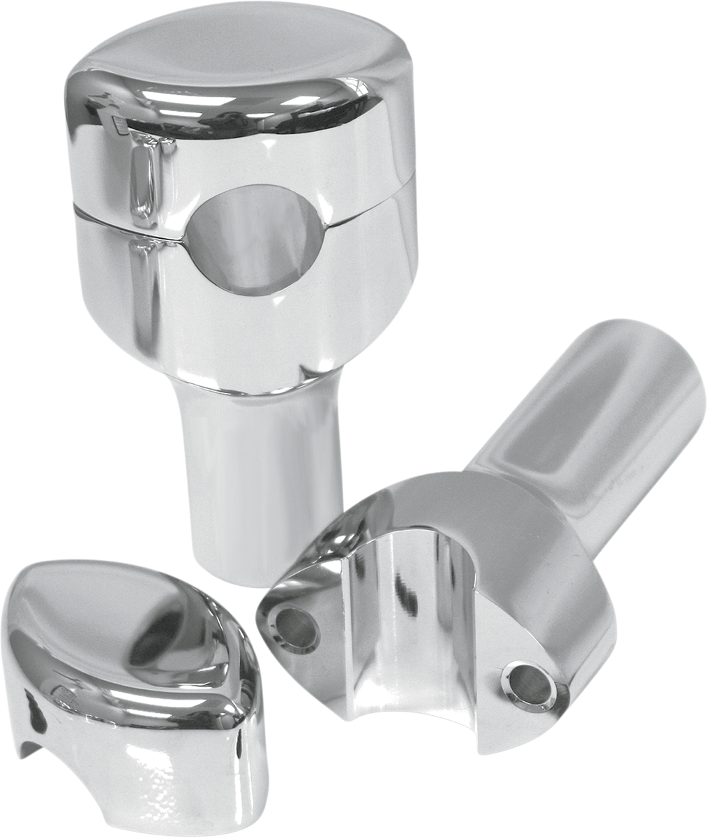 LA CHOPPERS RISERS FOR 1" HANDLEBARS RISERS 1" SMOOTH 3" CHR