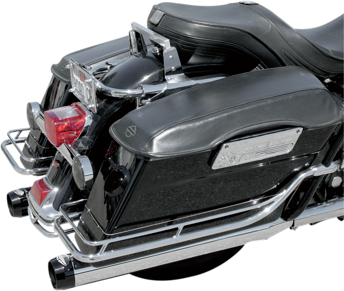 BASSANI XHAUST 4" SLIP-ON QUICK CHANGE SERIES MUFFLERS FOR HARLEY-DAVIDSON 1995 - 2013 Chrome Quick-Change Series Slip-On Mufflers