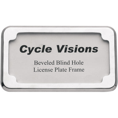 BEVELED LICENSE PLATE FRAMES FOR HARLEY-DAVIDSON