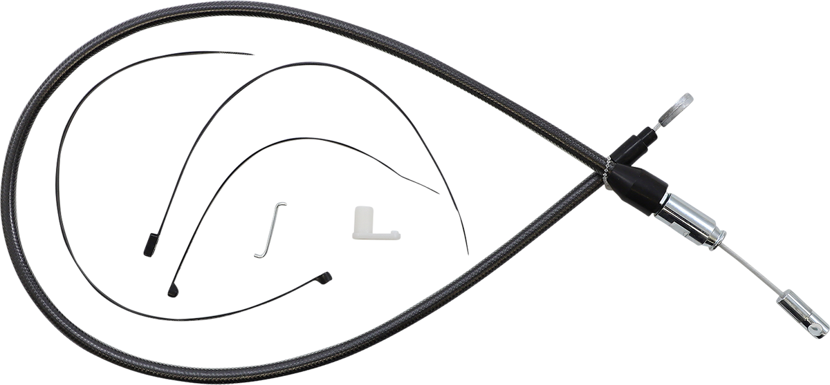 Quick Connect Braided Upper Clutch Cables Stock Length Softail For Harley Davidson