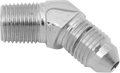 RUSSELL CYCLEFLEX UNIVERSAL BRAKE LINE FITTINGS 1/8 NPT #3MALE 45DEG CHR