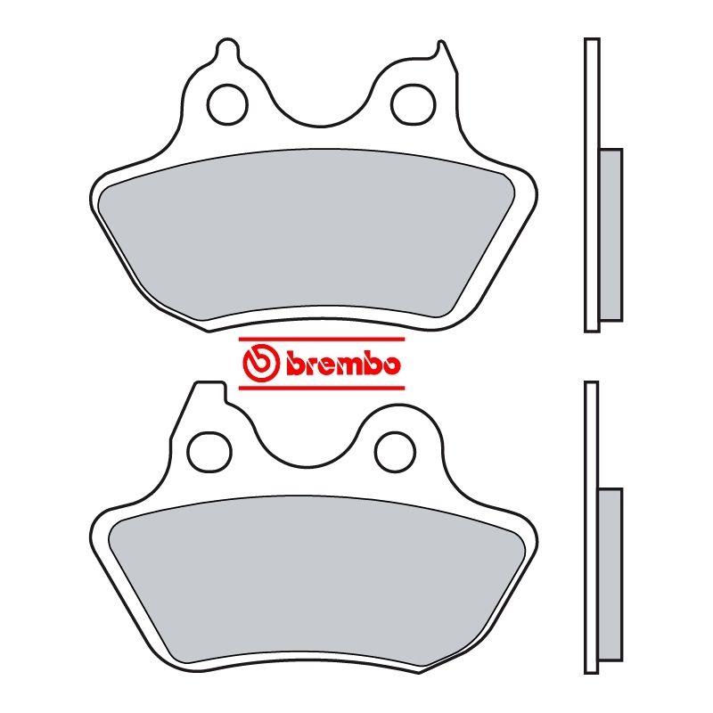 Pastillas Freno Trasero Para Harley-Davidson Softail Brembo