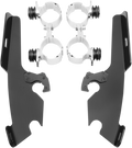 MEMPHIS SHADES METRIC NO-TOOL TRIGGER-LOCK MOUNT KITS FOR FATS/SLIM MNT KIT FS SABR/LINE BLK