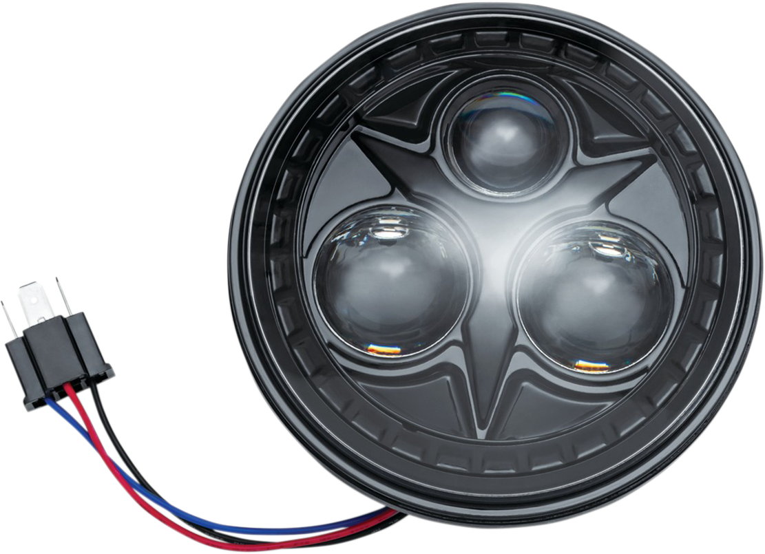 KURYAKYN 5.75" ORBIT LED HEADLIGHT HEADLIGHT ORBIT 5.75" BLK