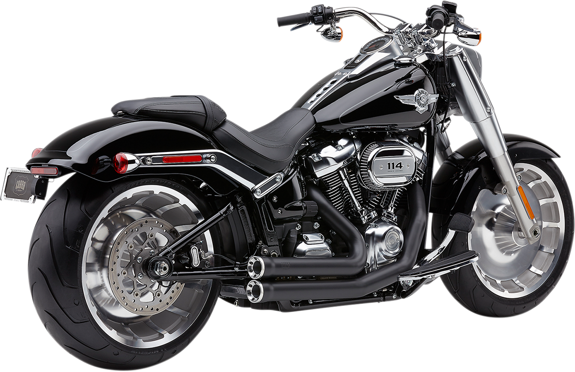 COBRA SPEEDSTER SHORT EXHAUST SYSTEMS WITH RACE PRO TIPS FOR HARLEY-DAVIDSON 2019 - 2020 Black Speedster Short Exhaust System