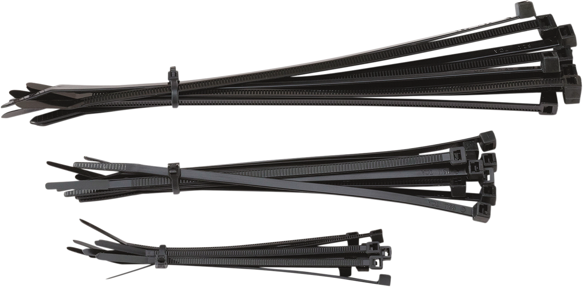 MOOSE RACING HARD-PARTS CABLE TIES CABLE TIES MSE BLACK 30PK