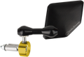 DRIVEN RACING HALO STAINLESS STEEL BAR END MIRRORS MIRROR HALO LEFT GOLD