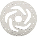 POLISHED STAINLESS STEEL DRILLED BRAKE ROTORS FOR HARLEY-DAVIDSON