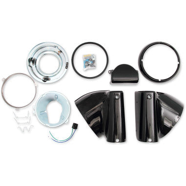 HEADLIGHT NACELLE KITS FOR 7" HEADLIGHT FOR HARLEY-DAVIDSON