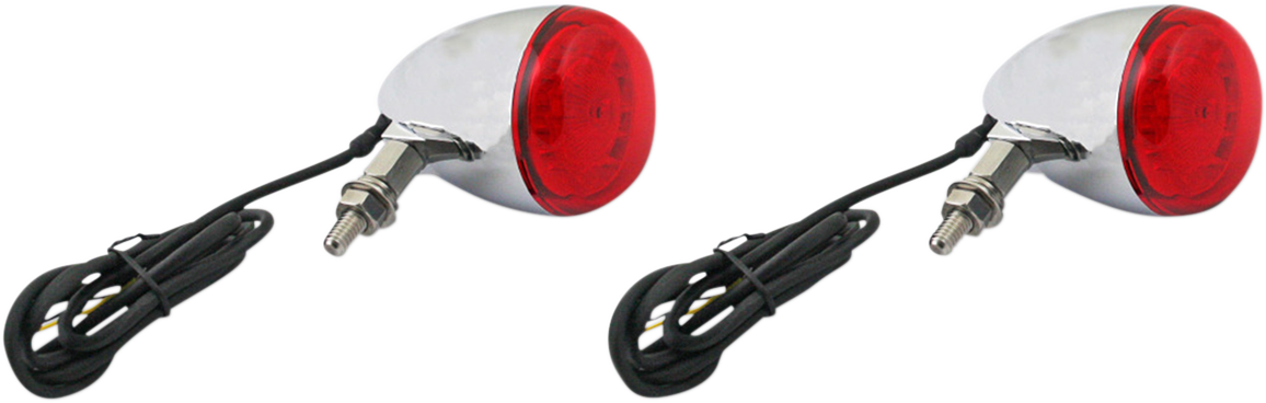 CUSTOM DYNAMICS PROBEAM®​ UNIVERSAL REAR LED TURN SIGNALS SIGNAL PB UNIV 24RED CHR