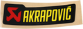 AKRAPOVIC REPLACEMENT PARTS STICKER AKRAPOVIC 90X26.5