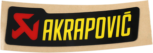 AKRAPOVIC REPLACEMENT PARTS STICKER AKRAPOVIC 90X26.5