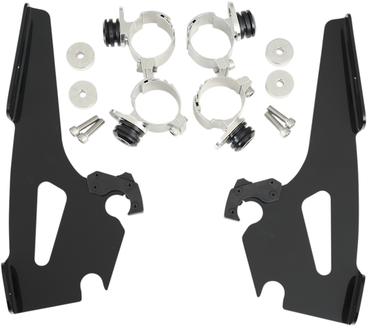 Memphis Shades MEB8965 Fats/Slim Windshield Trigger-Lock Complete Mount Kit