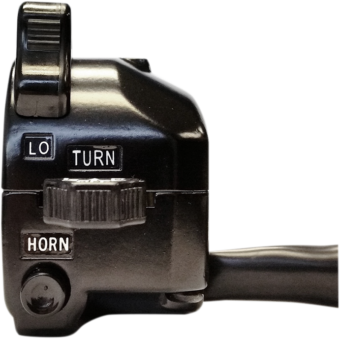 K&S TECHNOLOGIES VINTAGE STYLE HANDLEBAR SWITCHES TURN SIG SWITCH DOT LH-BK
