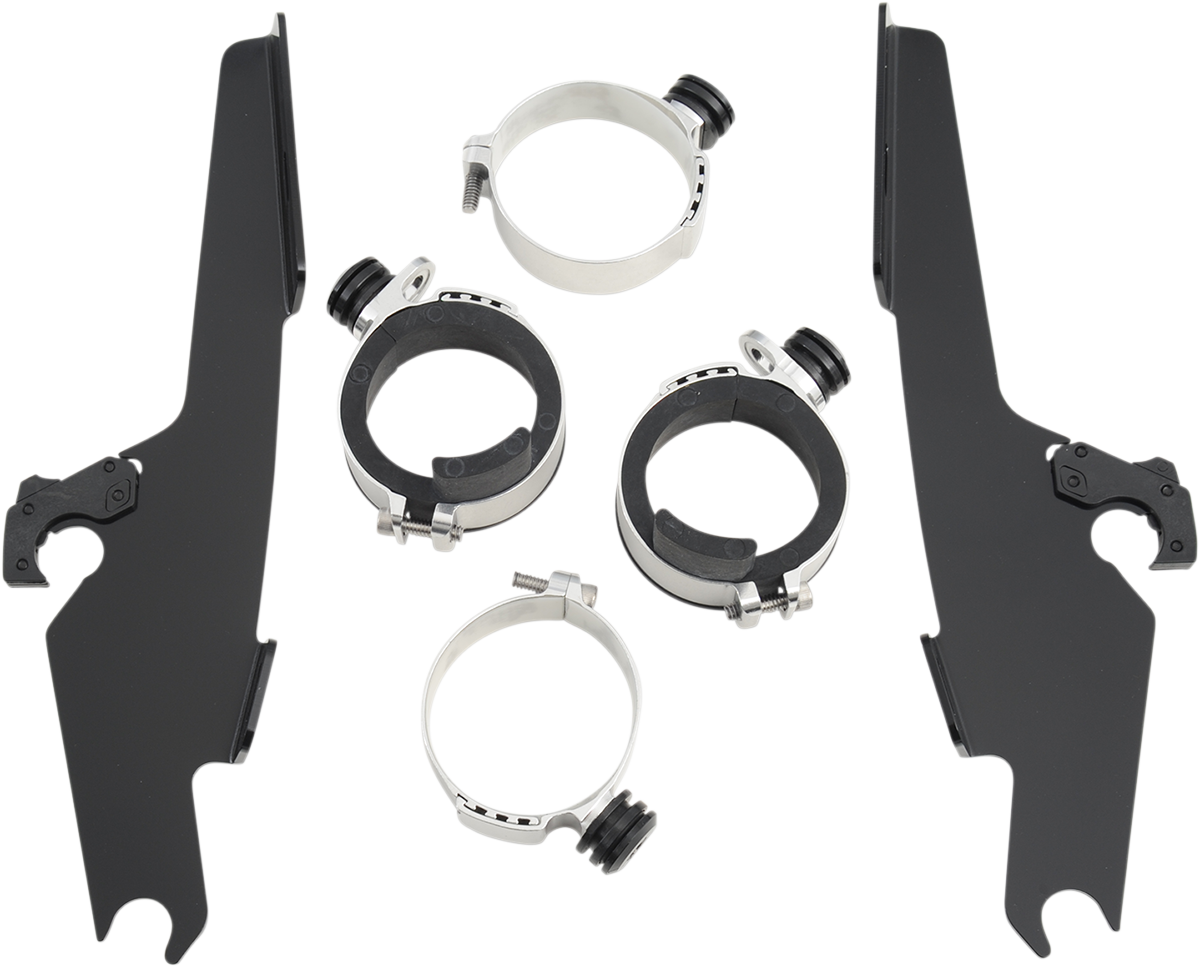 MEMPHIS SHADES METRIC BATWING FAIRING, WINDSHIELDS, DEFLECTORS AND ACCESSORIES MNT KIT TL BW VSTAR C BLK