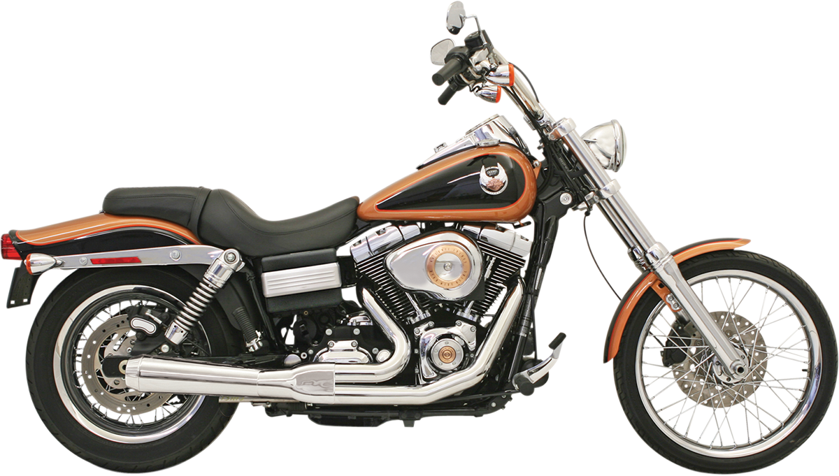 BASSANI XHAUST ROAD RAGE 2-INTO-1 SYSTEMS FOR HARLEY-DAVIDSON 2008 - 2017 Chrome Short Upswept Road Rage 2-Into-1 Exhaust System